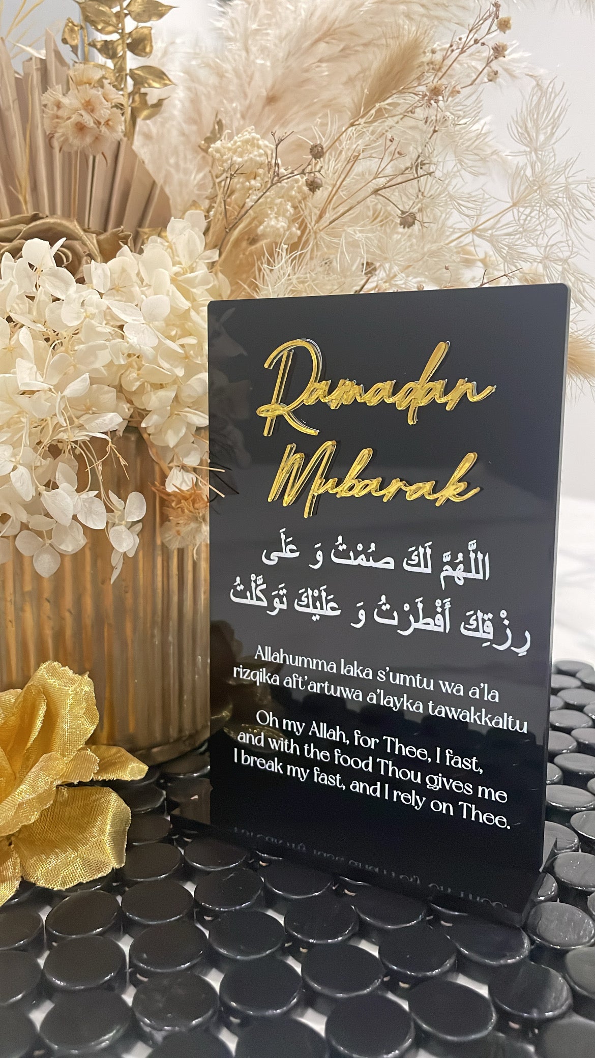 Iftar Dua acrylic stand