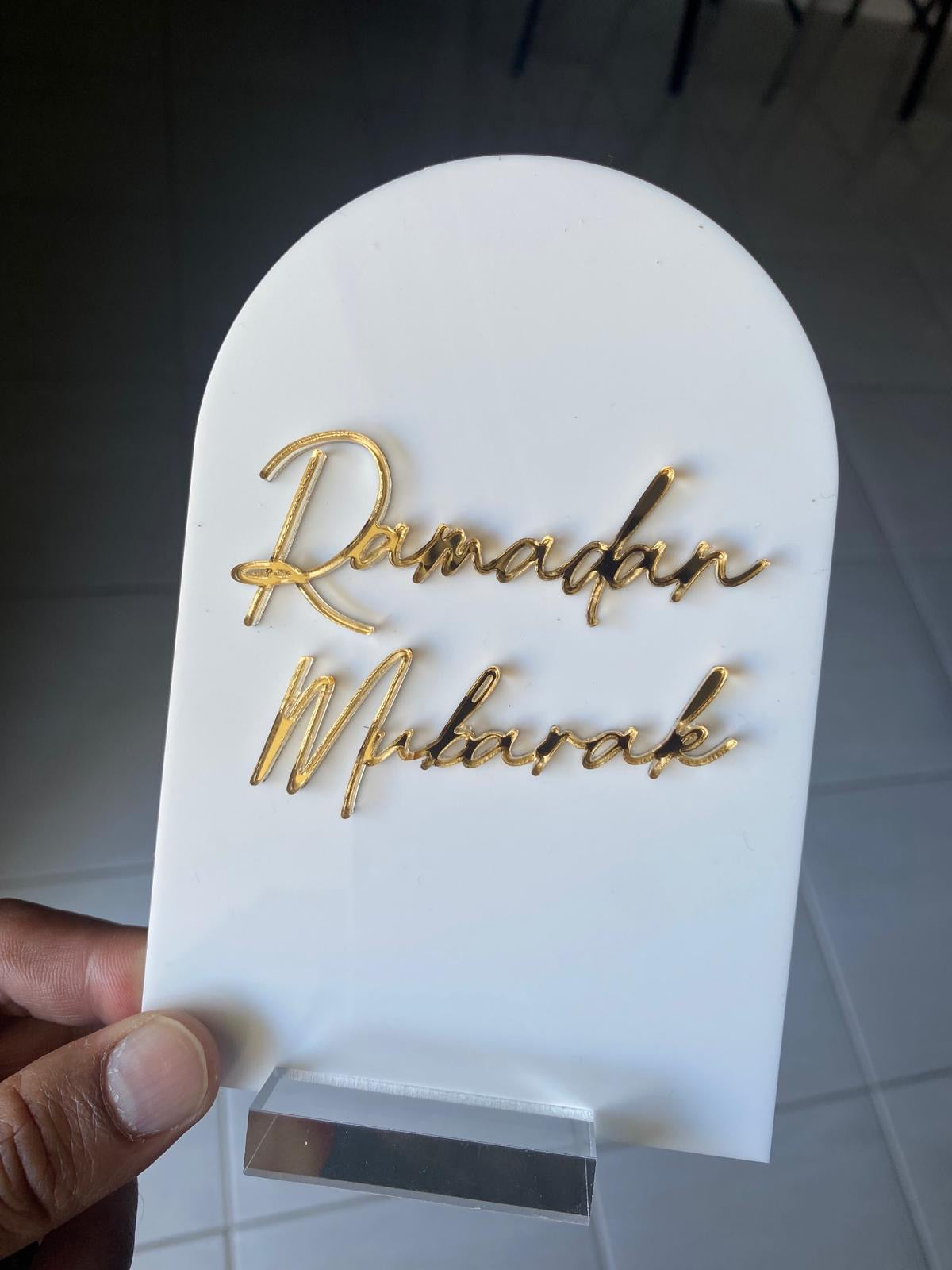 Ramadan Mubarak/Kareem Arch acrylic set