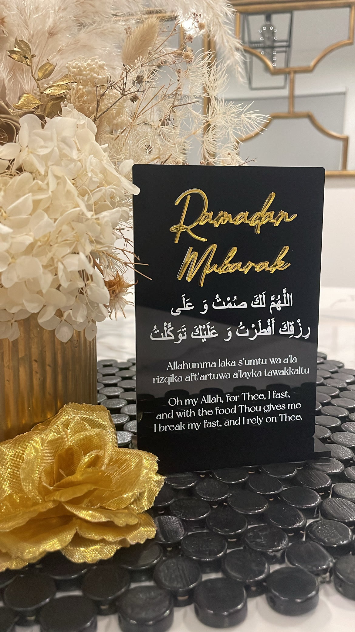 Iftar Dua acrylic stand