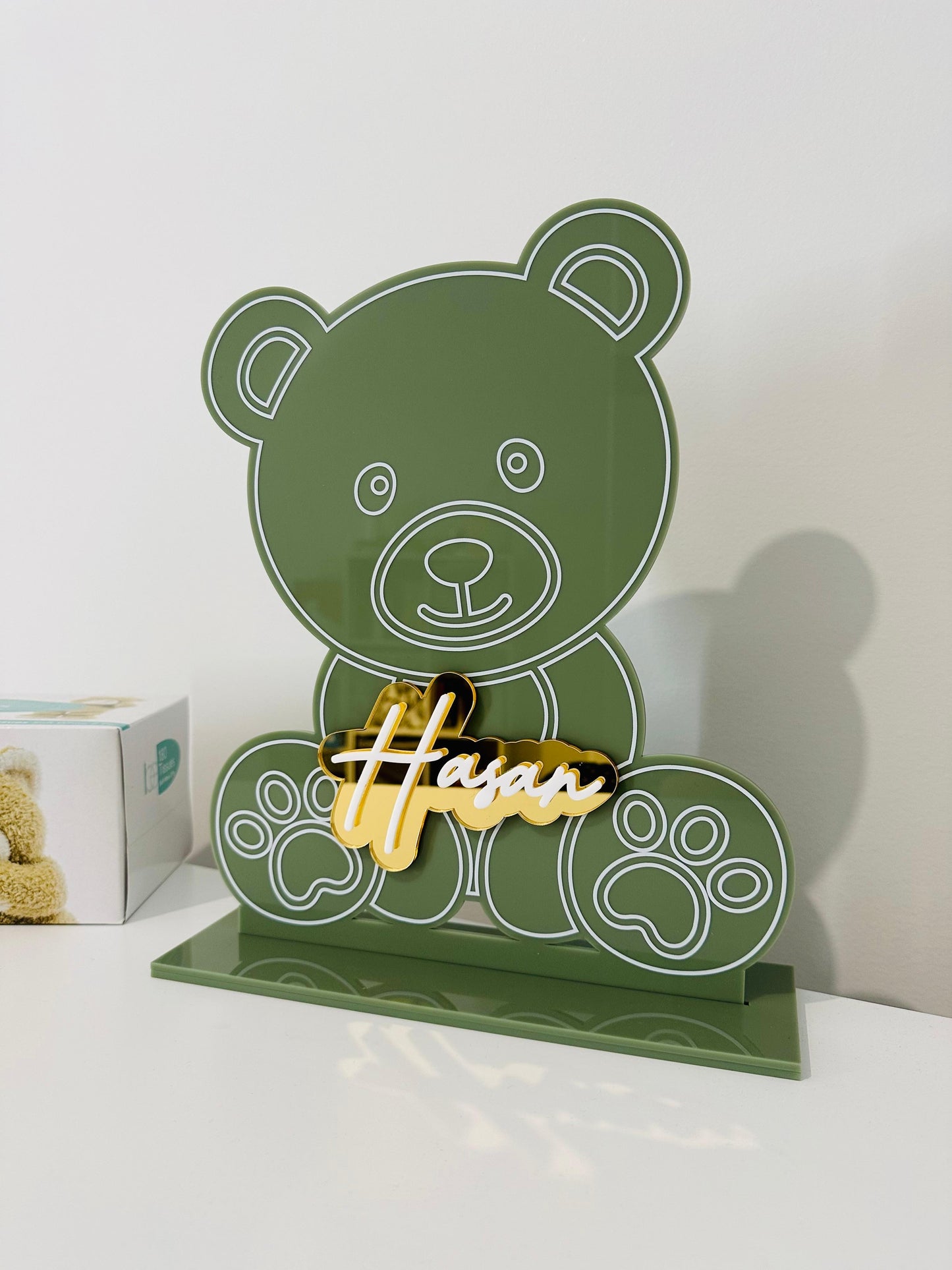 Teddy Bear Name Sign