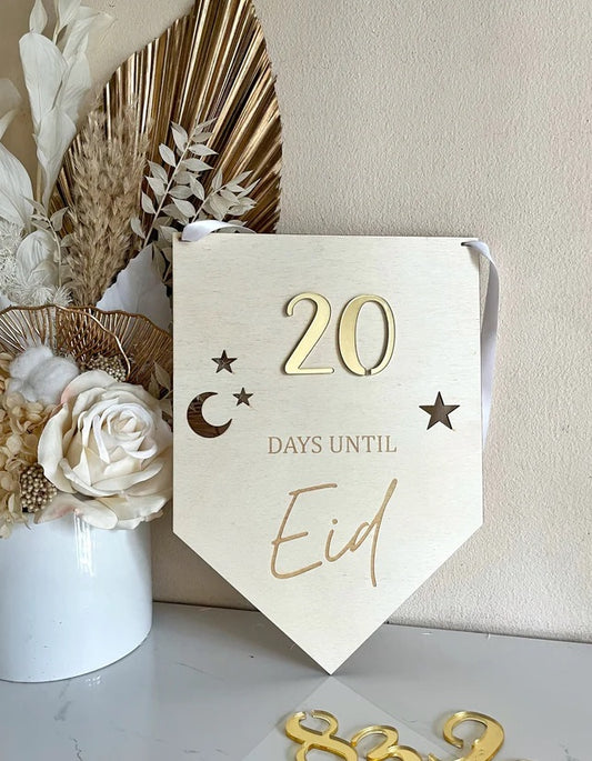 Days till Eid Banner sign